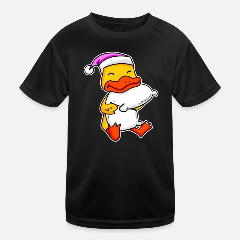 Duck Tired Sleeping Sleeping Girl Kids Functional T-Shirt