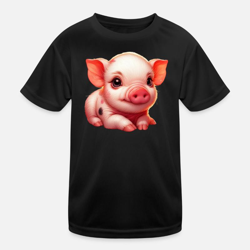 Ferkel-Ferkel Kinder Funktions-T-Shirt