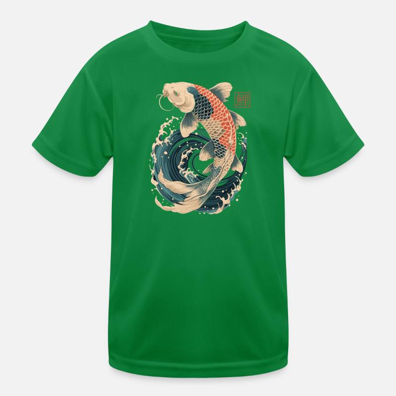 Koi-Karpfen Kinder Funktions-T-Shirt