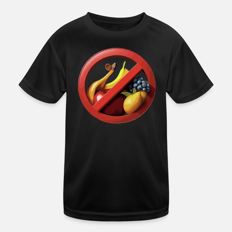 L’abstinence de fruits avec les panneaux d’interdiction T-shirt sport Enfant