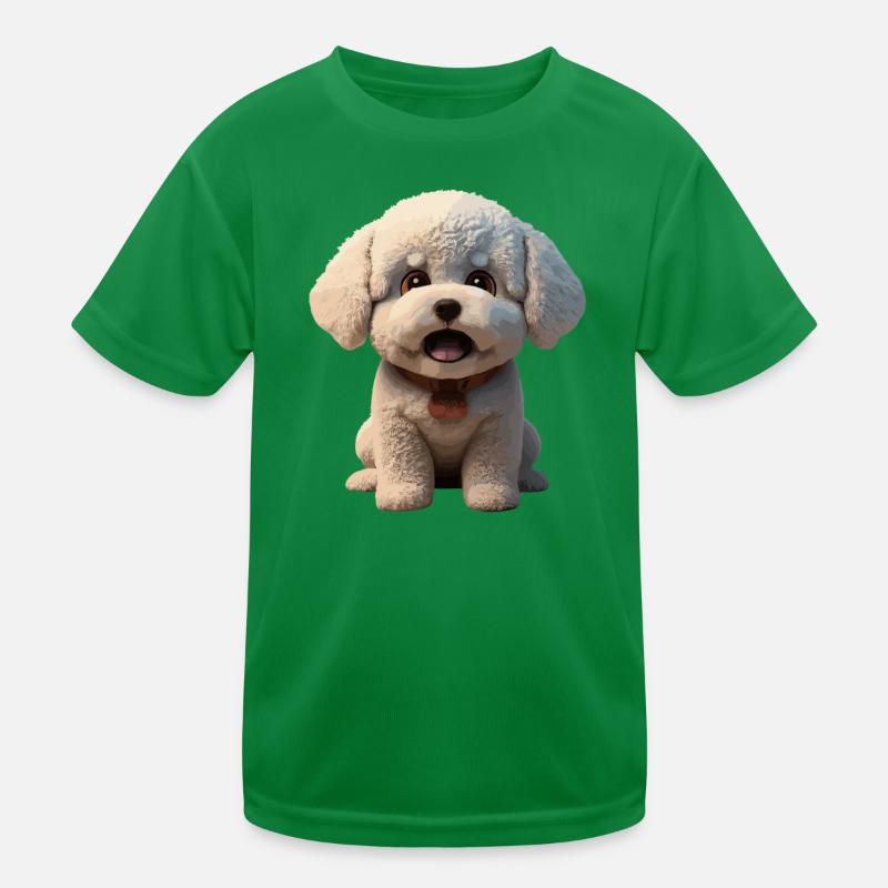Chiot mignon avec un regard joyeux T-shirt sport Enfant