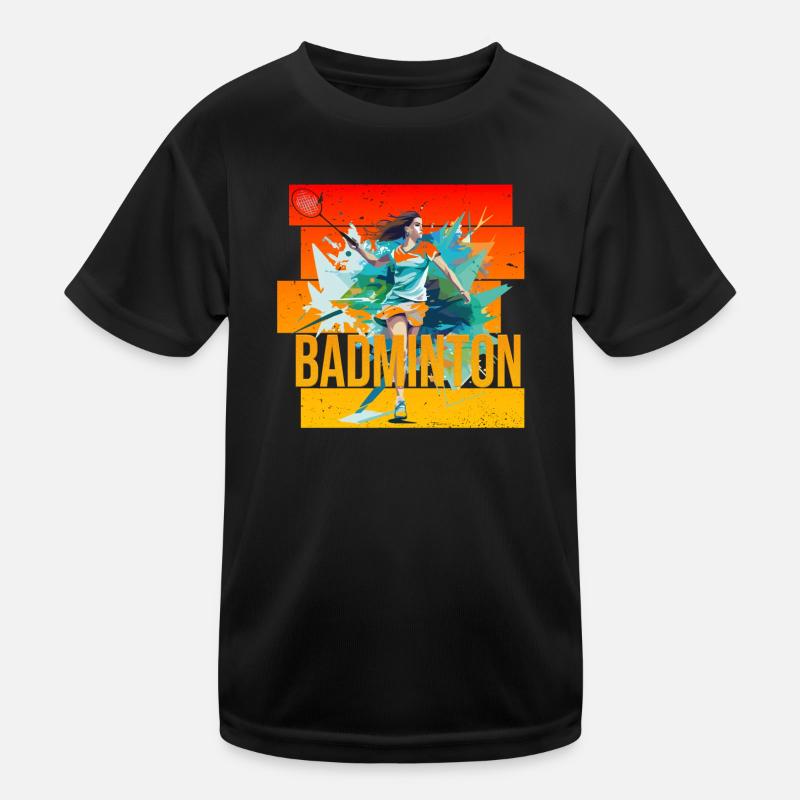 Badminton Kinder Funktions-T-Shirt