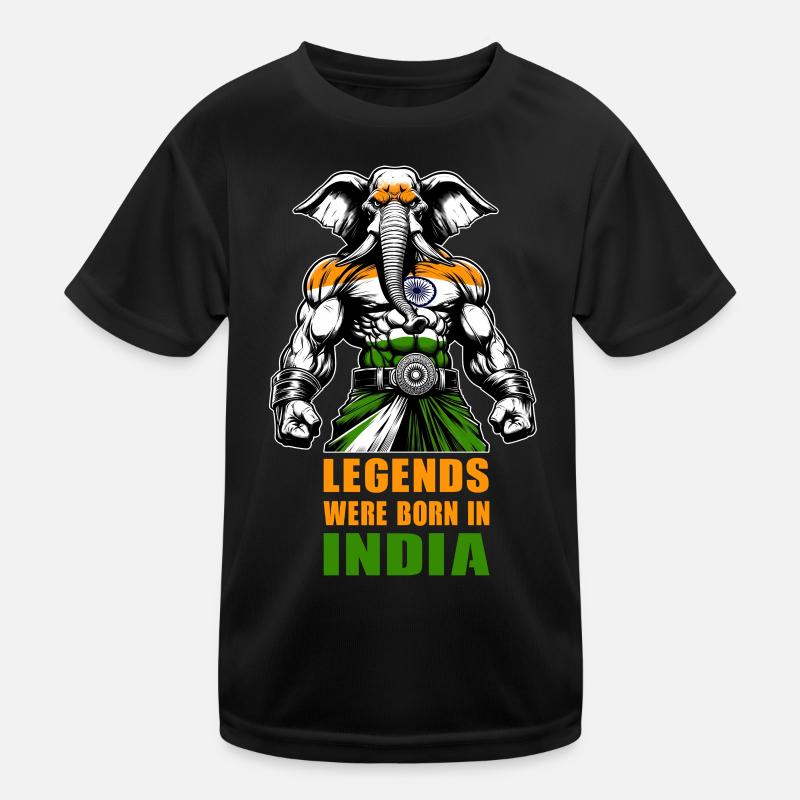 India elephant legends design Kids Functional T-Shirt