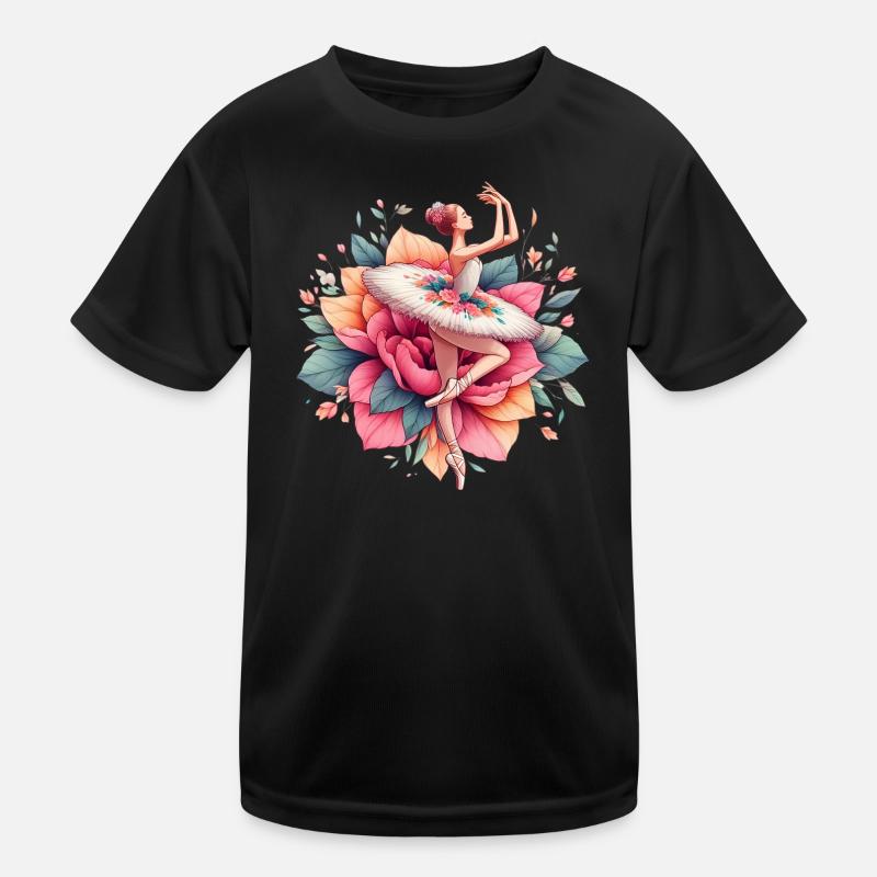Balletttänzerin mit Tutu Kinder Funktions-T-Shirt