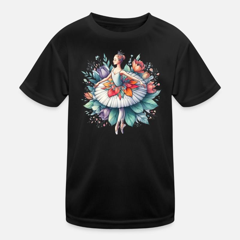 Balletttänzerin mit Tutu Kinder Funktions-T-Shirt