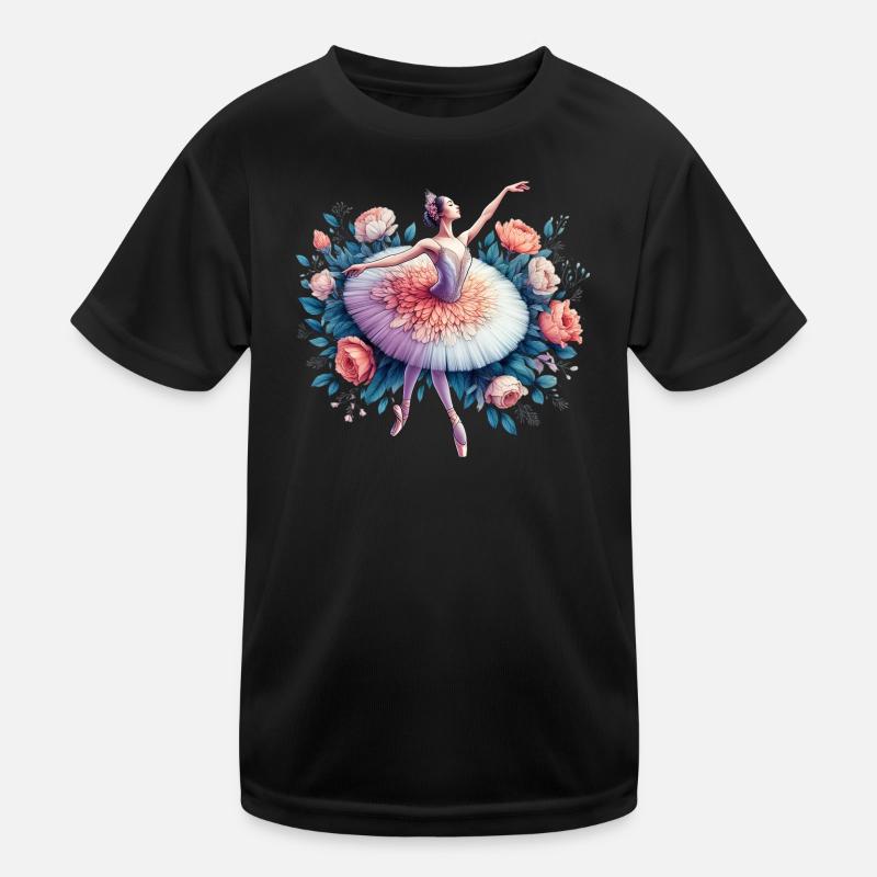 Balletttänzerin mit Tutu Kinder Funktions-T-Shirt