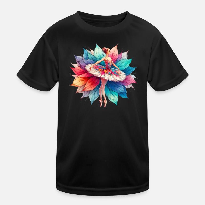 Ballet dancer with tutu Kids Functional T-Shirt
