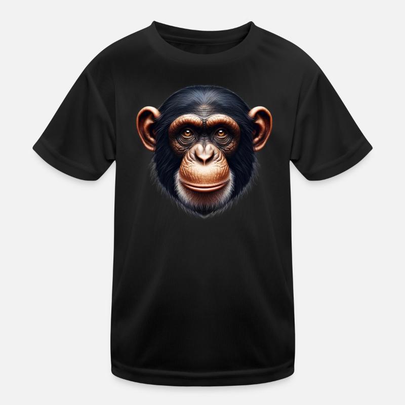 Singe chimpanzé T-shirt sport Enfant