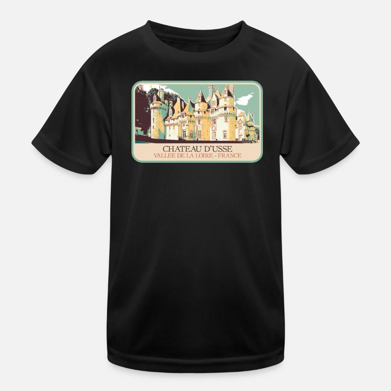 Château d'Ussé, Loire-Tal Kinder Funktions-T-Shirt