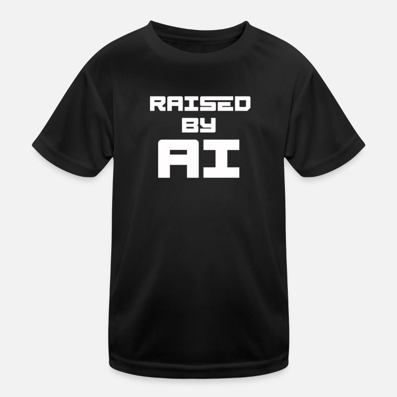 RAISED BY AI Kinder Funktions-T-Shirt