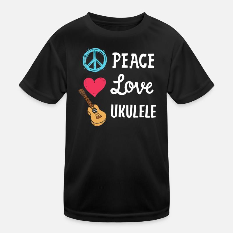 Ukulele Ukulele-Spieler Kinder Funktions-T-Shirt