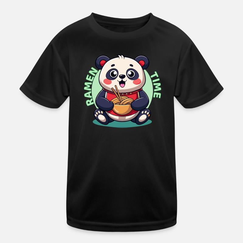 Ramen Panda Time Kids Functional T-Shirt