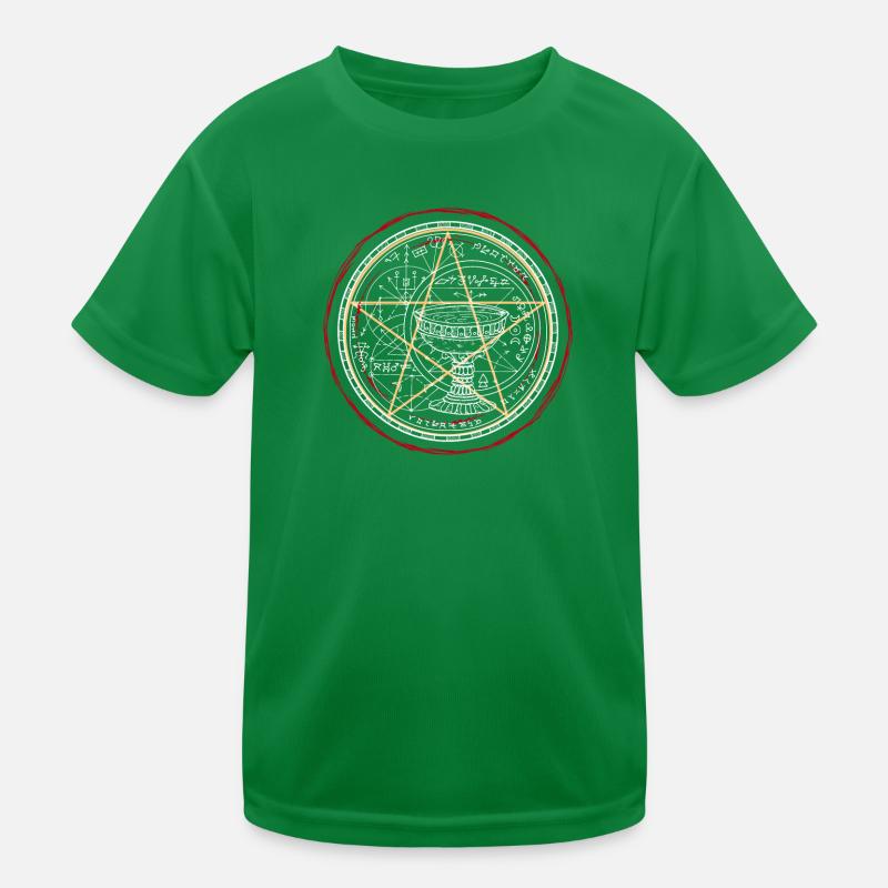 Celestial Sigil Alchemy Circle Kids Functional T-Shirt