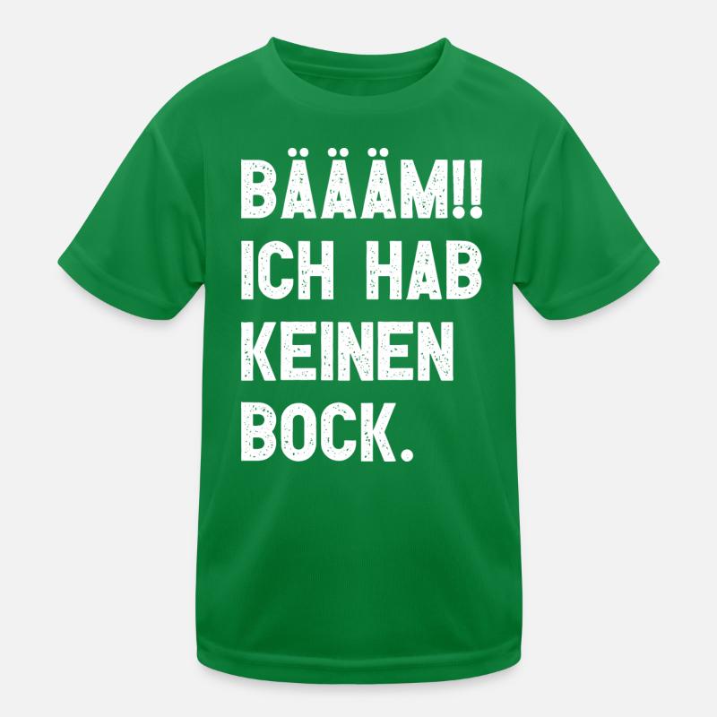 BÄÄM!! Kein Bock Kinder Funktions-T-Shirt