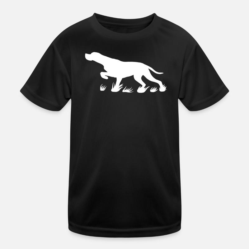 Pointer protruding (white) - Kids Functional T-Shirt - black