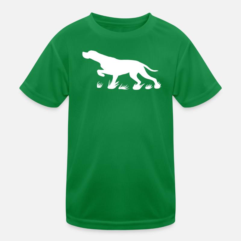 Pointer protruding (white) Kids Functional T-Shirt