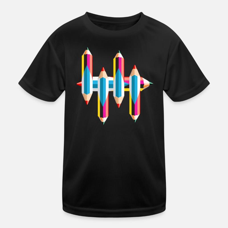 Crayons de couleur T-shirt sport Enfant
