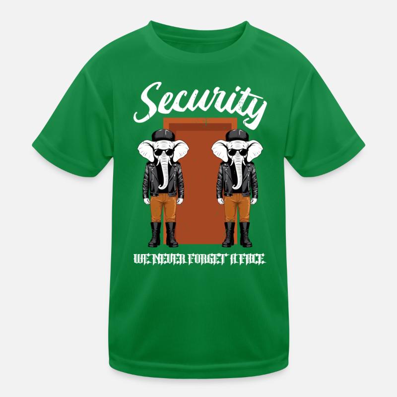 Security Elephants Kids Functional T-Shirt