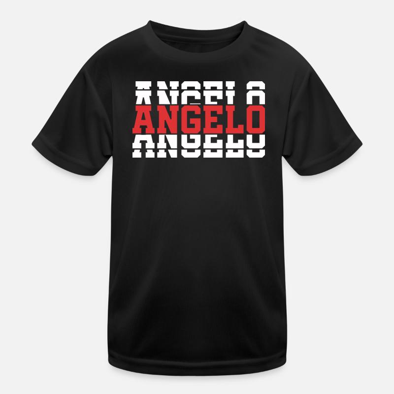 T-Shirt Engel T-Shirt Geschenkidee gestapelter Text Kinder Funktions-T-Shirt