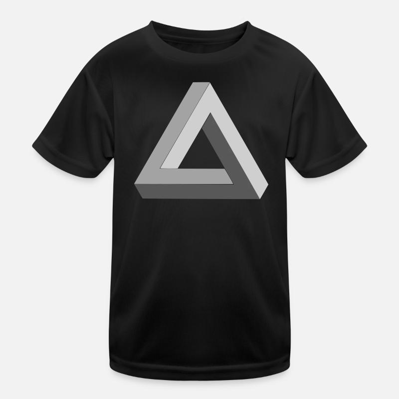 Penrose Triangle Escher Kids Functional T-Shirt