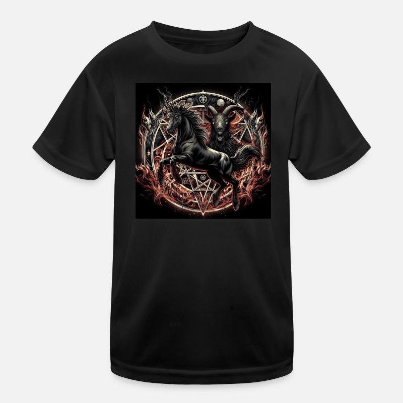 Cheval satanique T-shirt sport Enfant