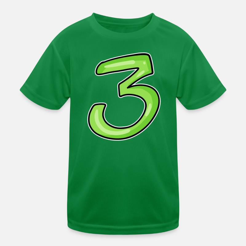 Trois - 3 - Numéro 3 - Numéro 3 T-shirt sport Enfant