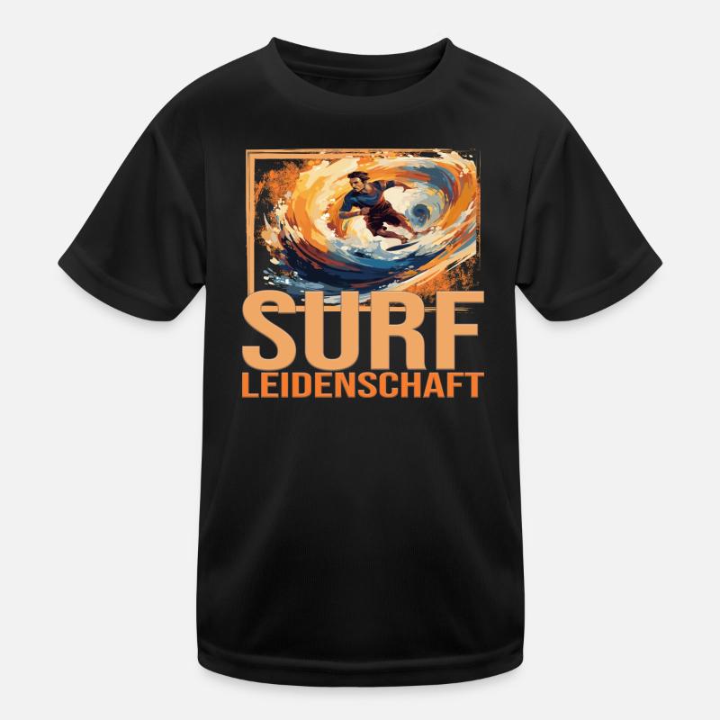 Surf Leidenschaft Kinder Funktions-T-Shirt