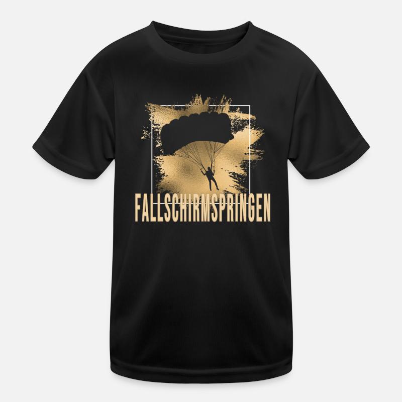 Fallschirmspringen Kinder Funktions-T-Shirt