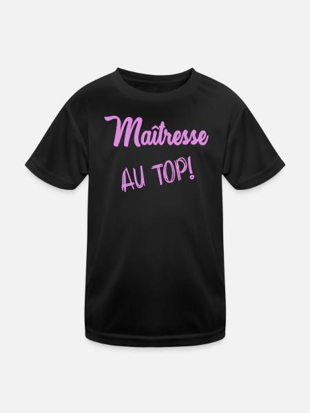 THANK YOU. MISTRESS. THANK YOU MISTRESS. MISTRESS - Kids Functional T-Shirt - black - Front