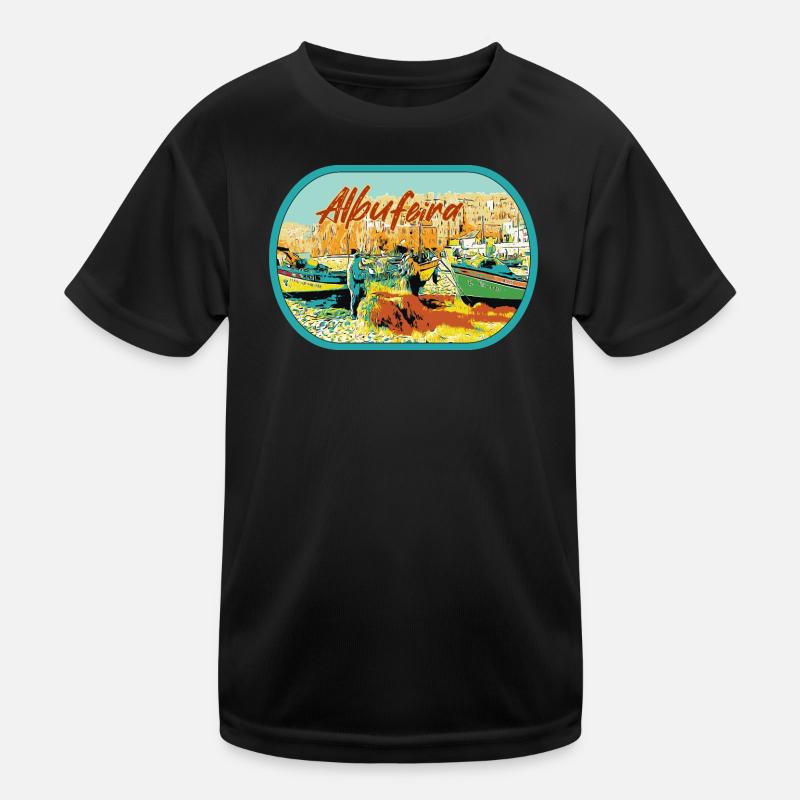Fischerstrand von Albufeira, Praia dos Pescadores Kinder Funktions-T-Shirt