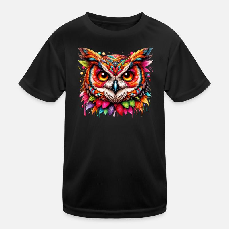 Eule Kinder Funktions-T-Shirt