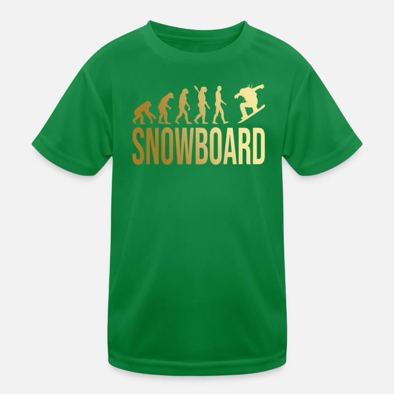 Evolution Snowboard Kinder Funktions-T-Shirt