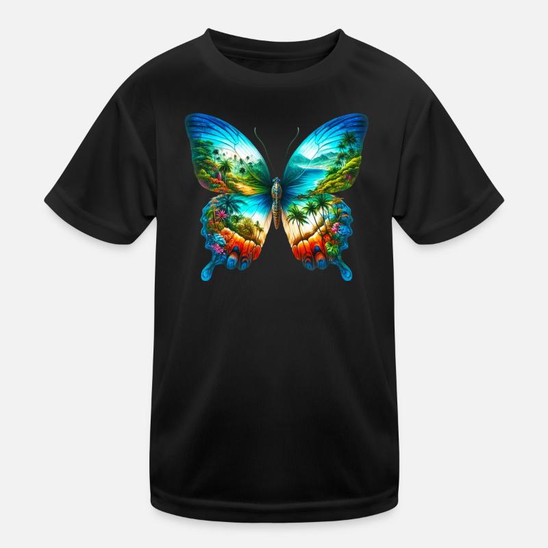 Schmetterling Kinder Funktions-T-Shirt