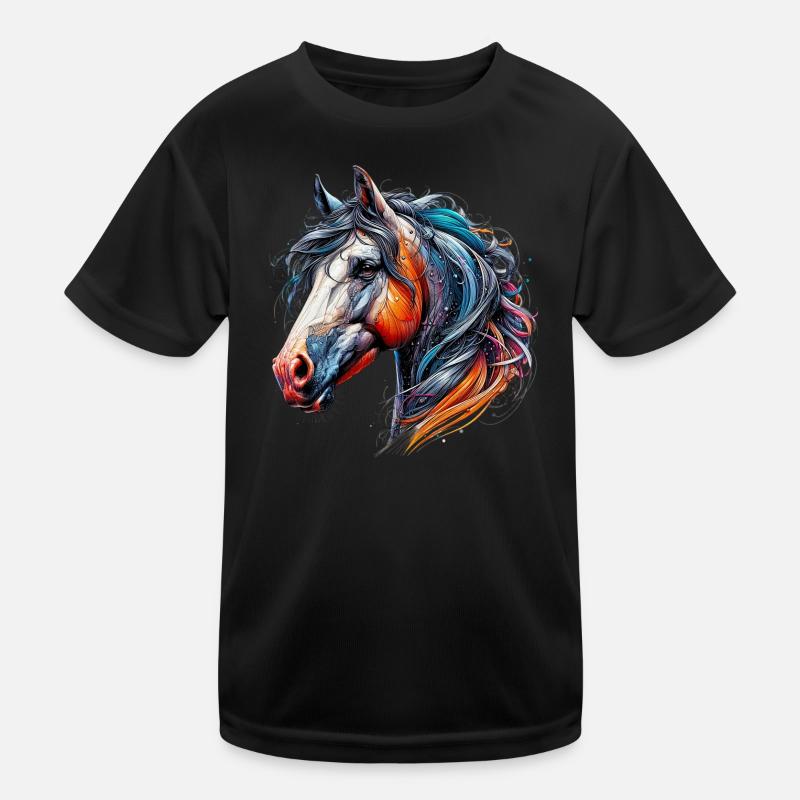 Cheval T-shirt sport Enfant