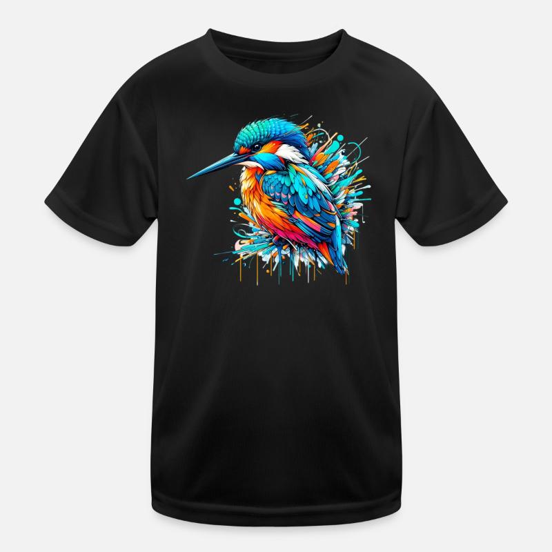 Eisvogel Kinder Funktions-T-Shirt