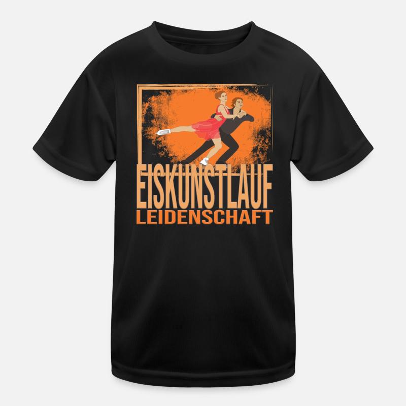 Eiskunstlauf Leidenschaft Kinder Funktions-T-Shirt
