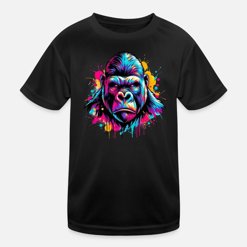 Gorilla Kinder Funktions-T-Shirt