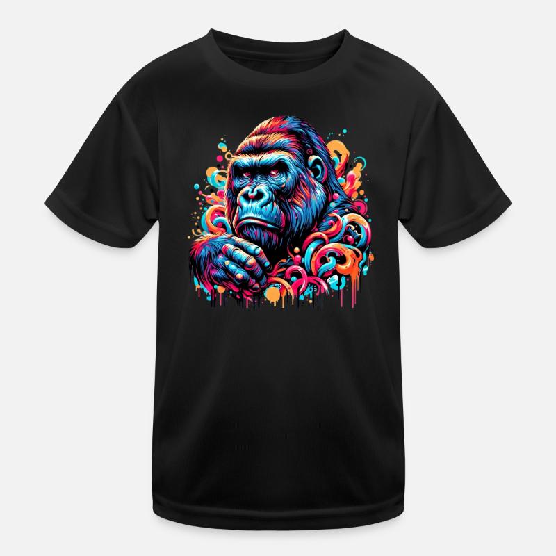 Gorilla Kinder Funktions-T-Shirt