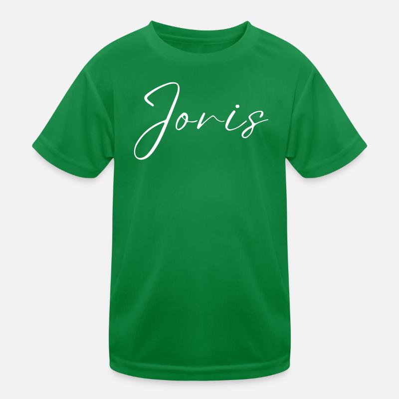 Nom de Jori avec le nom de J Garçon Naissance Bébé Garçon T-shirt sport Enfant