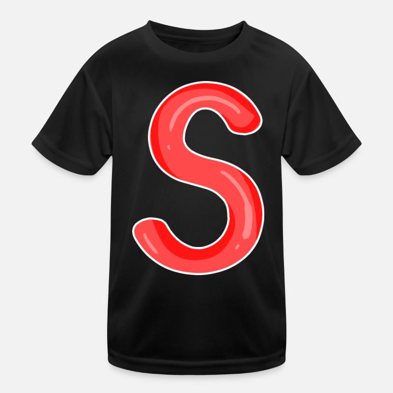 Letter S First letter Kids Functional T-Shirt
