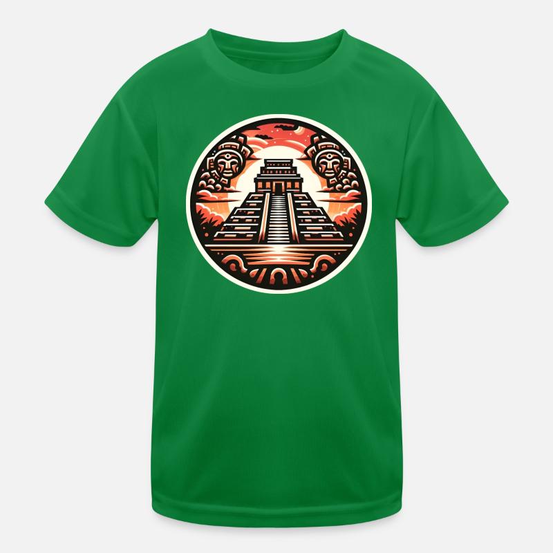 Maya Temple Kids Functional T-Shirt