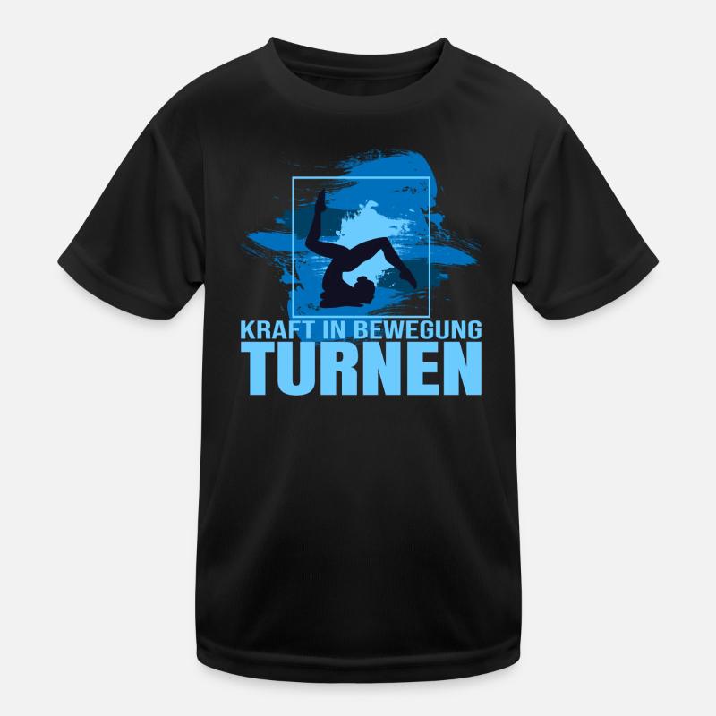 Kraft in Bewegung - Turnen Kinder Funktions-T-Shirt