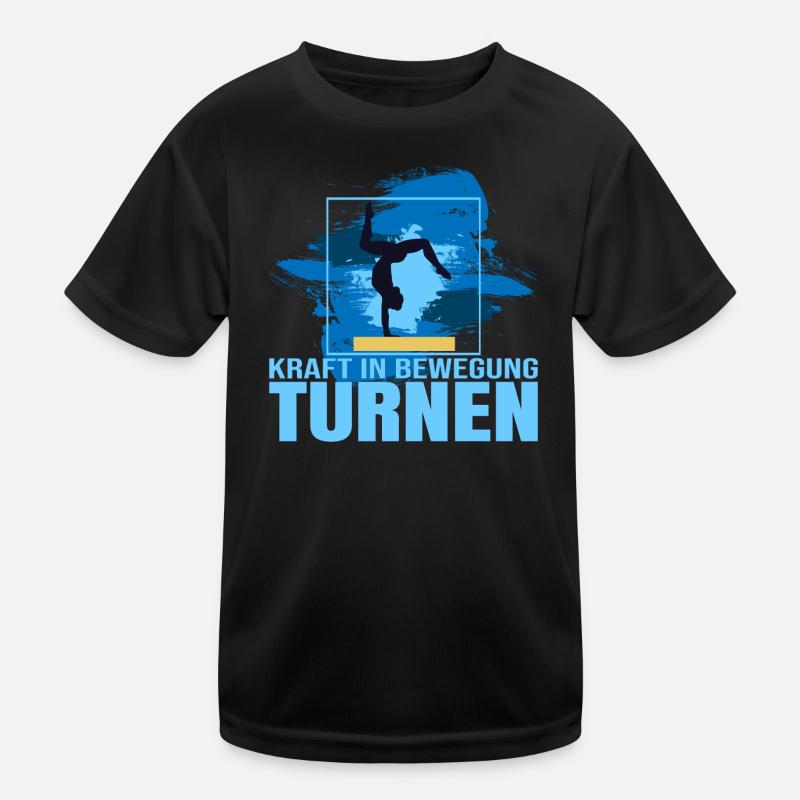 Kraft in Bewegung- Turnen Kinder Funktions-T-Shirt
