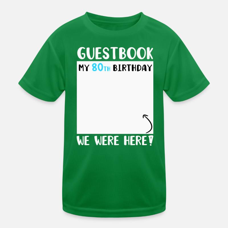 80. Geburtstag Kinder Funktions-T-Shirt