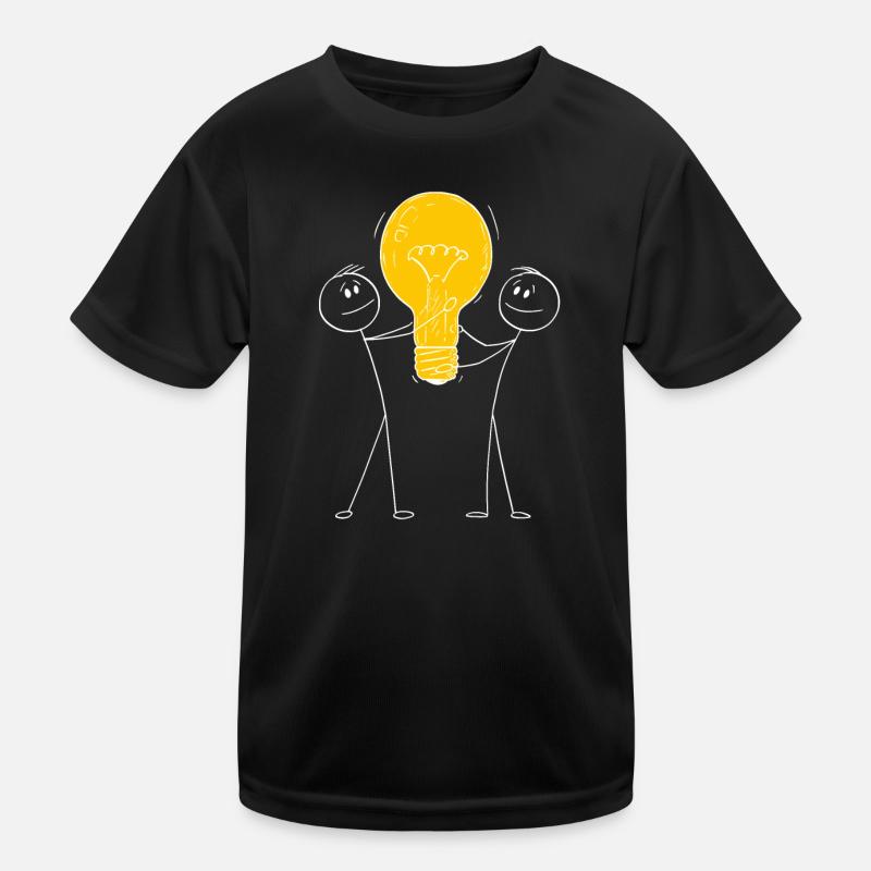 Inner light illuminate the outside - Kids Functional T-Shirt - black