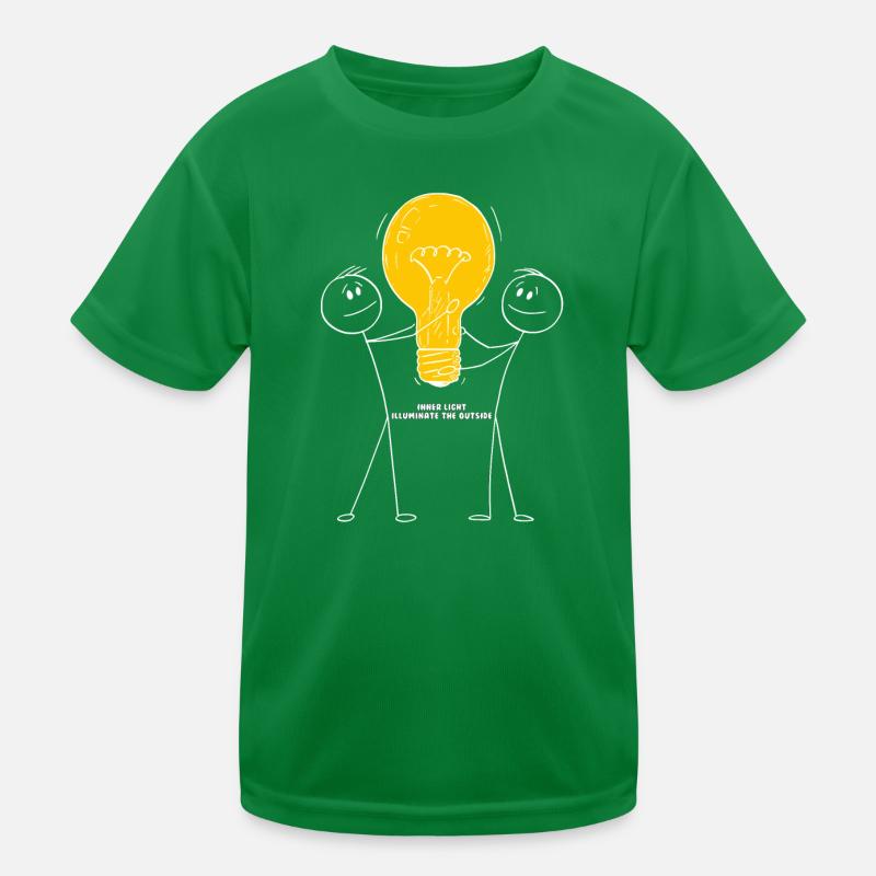 Modern Style Inner light illuminate the outside Kids Functional T-Shirt