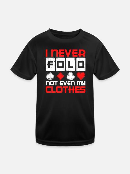 Gewinnen Casino Profispieler Statement Poker - Kinder Funktions-T-Shirt - Schwarz - Vorne