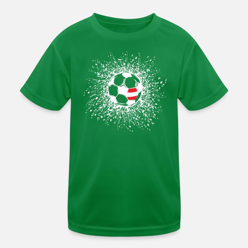 Soccer Austria Ball Explosion Team Icon icon Kids Functional T-Shirt