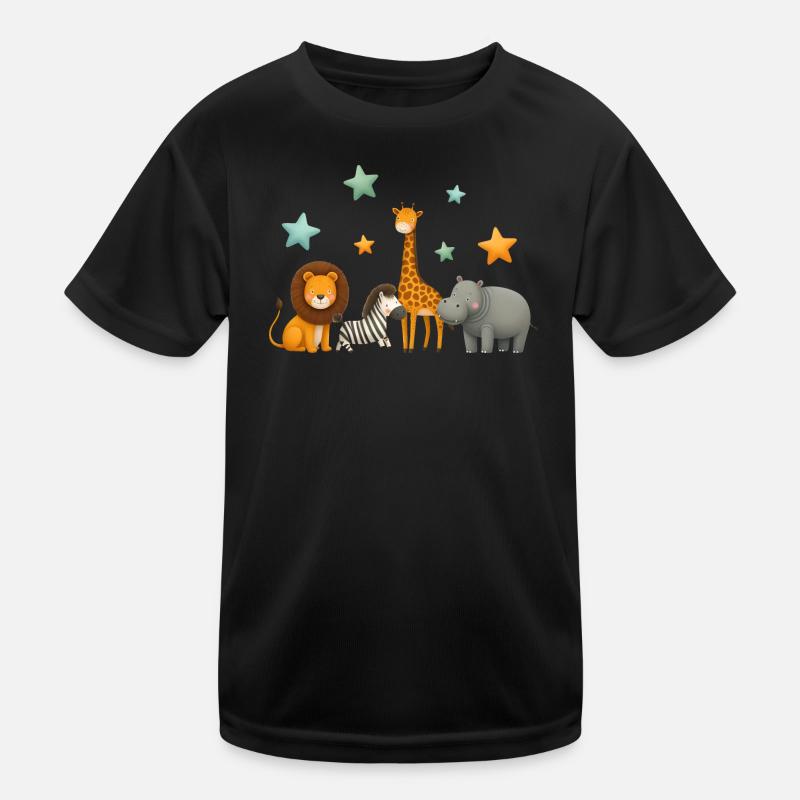 Afrikanische Tiere Kinder Funktions-T-Shirt
