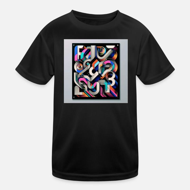 Experimental typography Kids Functional T-Shirt